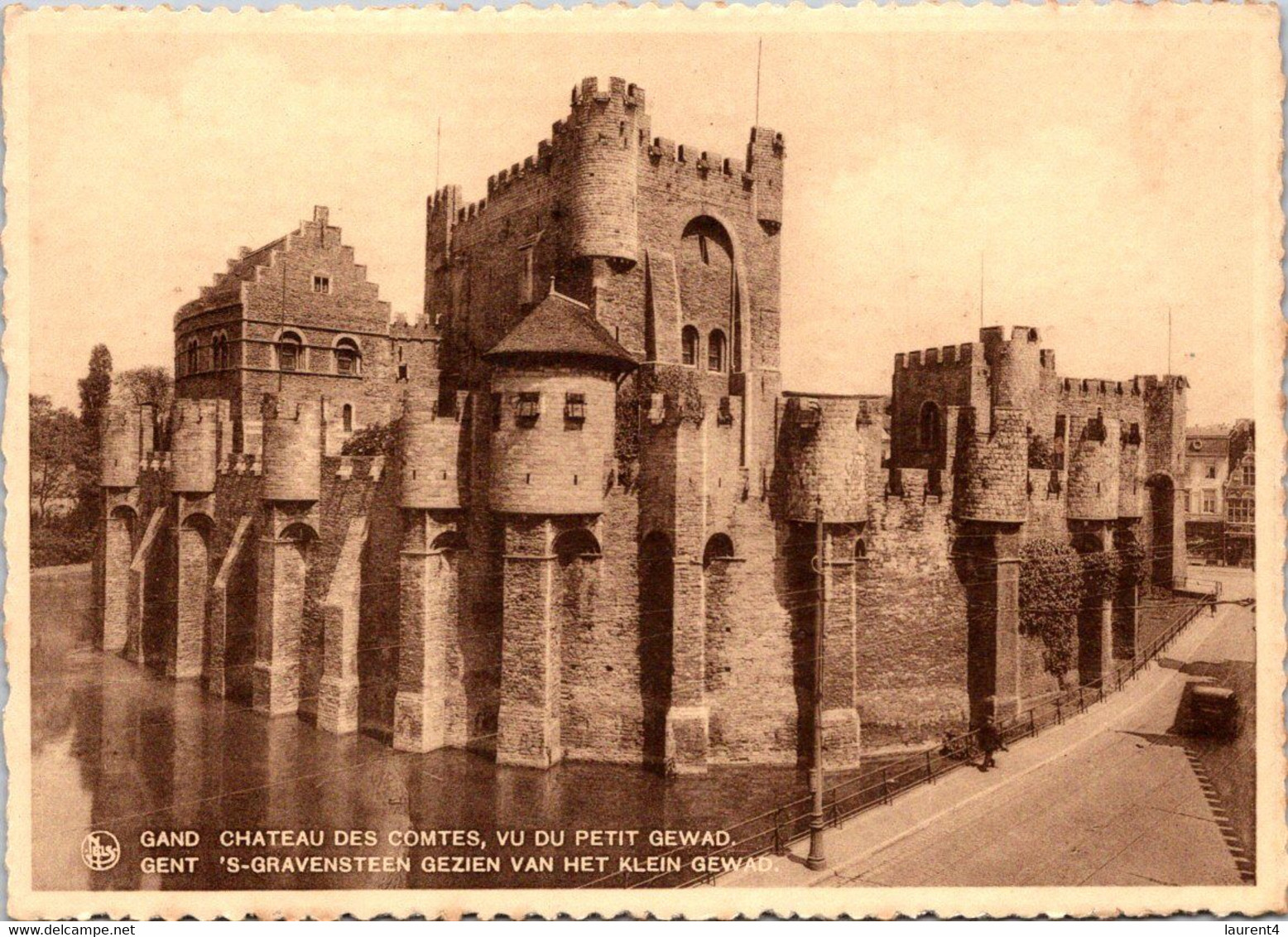 (4 Oø 15 A) Belgium (Sepia) - Gand / Gent Castle - Châteaux