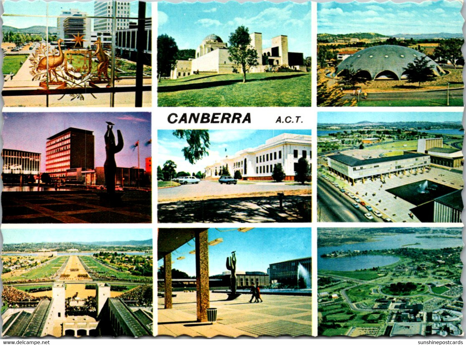 Australia Canberra Multi View War Memorial City Square Hobart Place And More - Canberra (ACT)