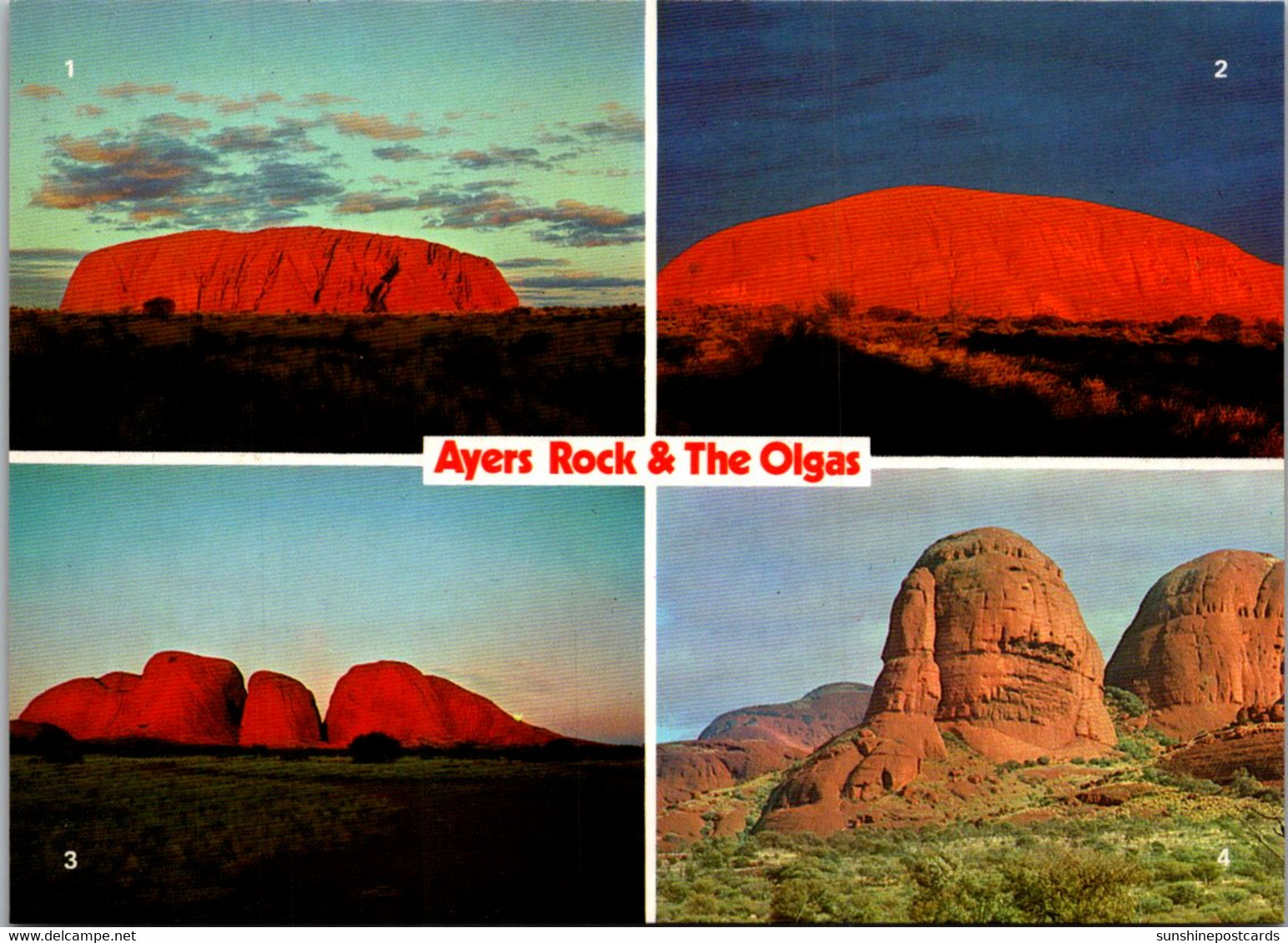 Australia Ayers Rock And The Olgas Multi View - Non Classificati