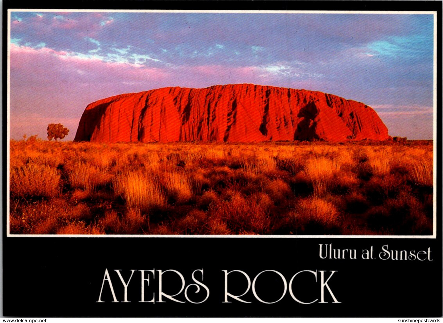 Australia Ayers Rock Uluru At Sunset - Zonder Classificatie