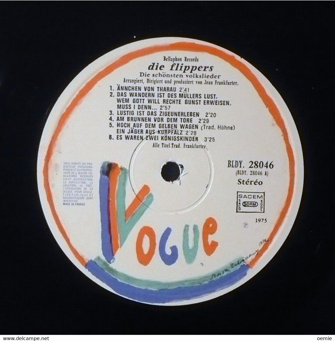 DIE FLIPPERS  / DIE SCHONSTEN VOLKSLIEDER   PRESSAGE VOGUE  28046  FRANCE - Other - German Music