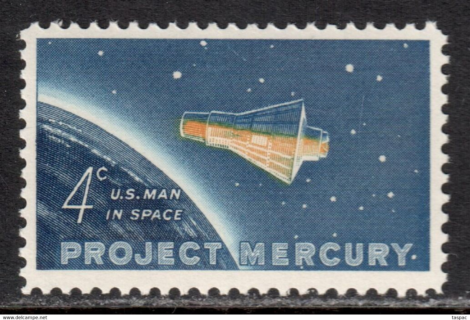 United States 1962 Mi# 822 ** MNH - Project Mercury / Space - United States