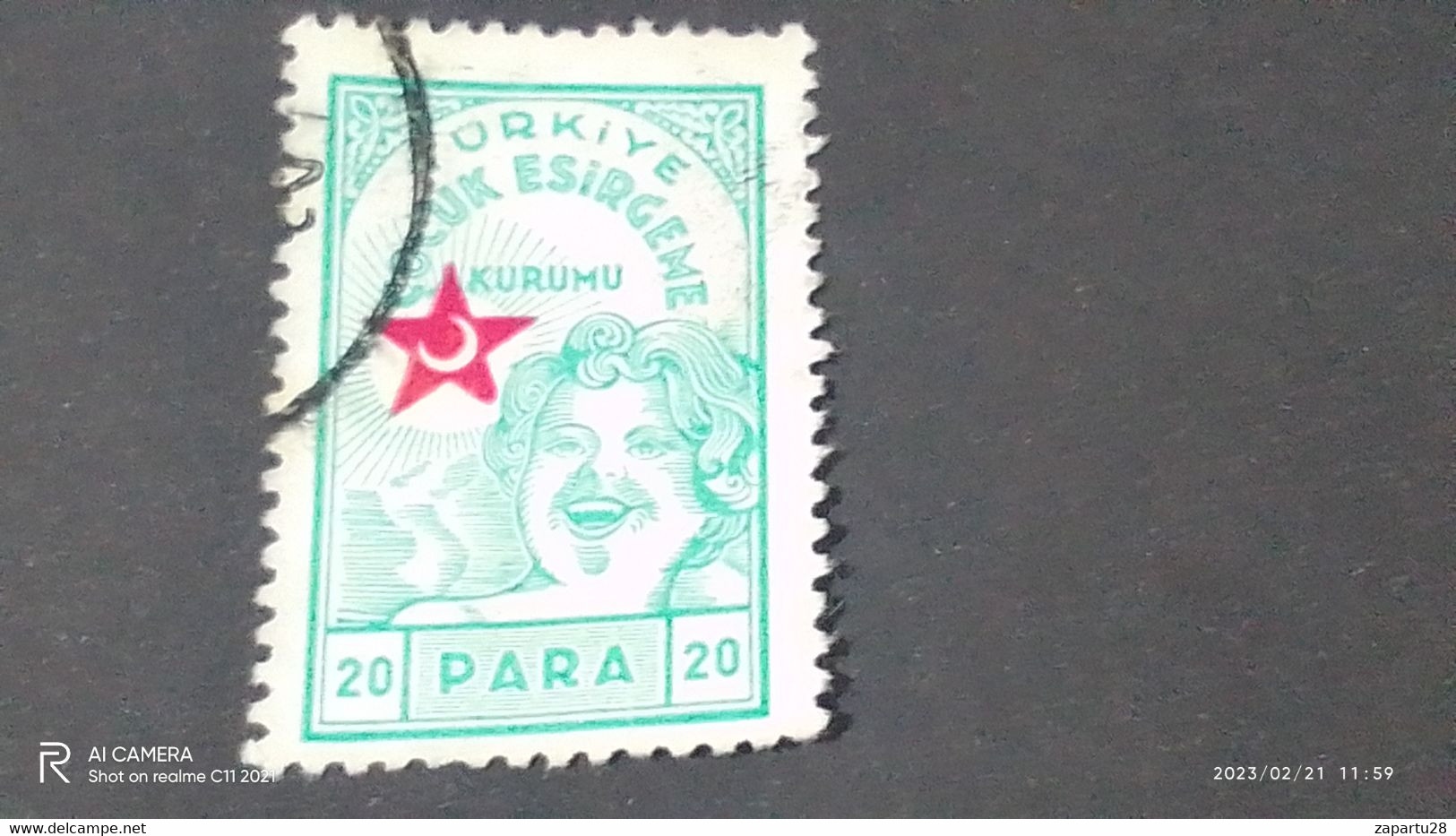 TÜRKEY--YARDIM PULLARI-1930-40  ÇOCUK ESİRGEME PULLARI  20P  DAMGALI - Francobolli Di Beneficenza