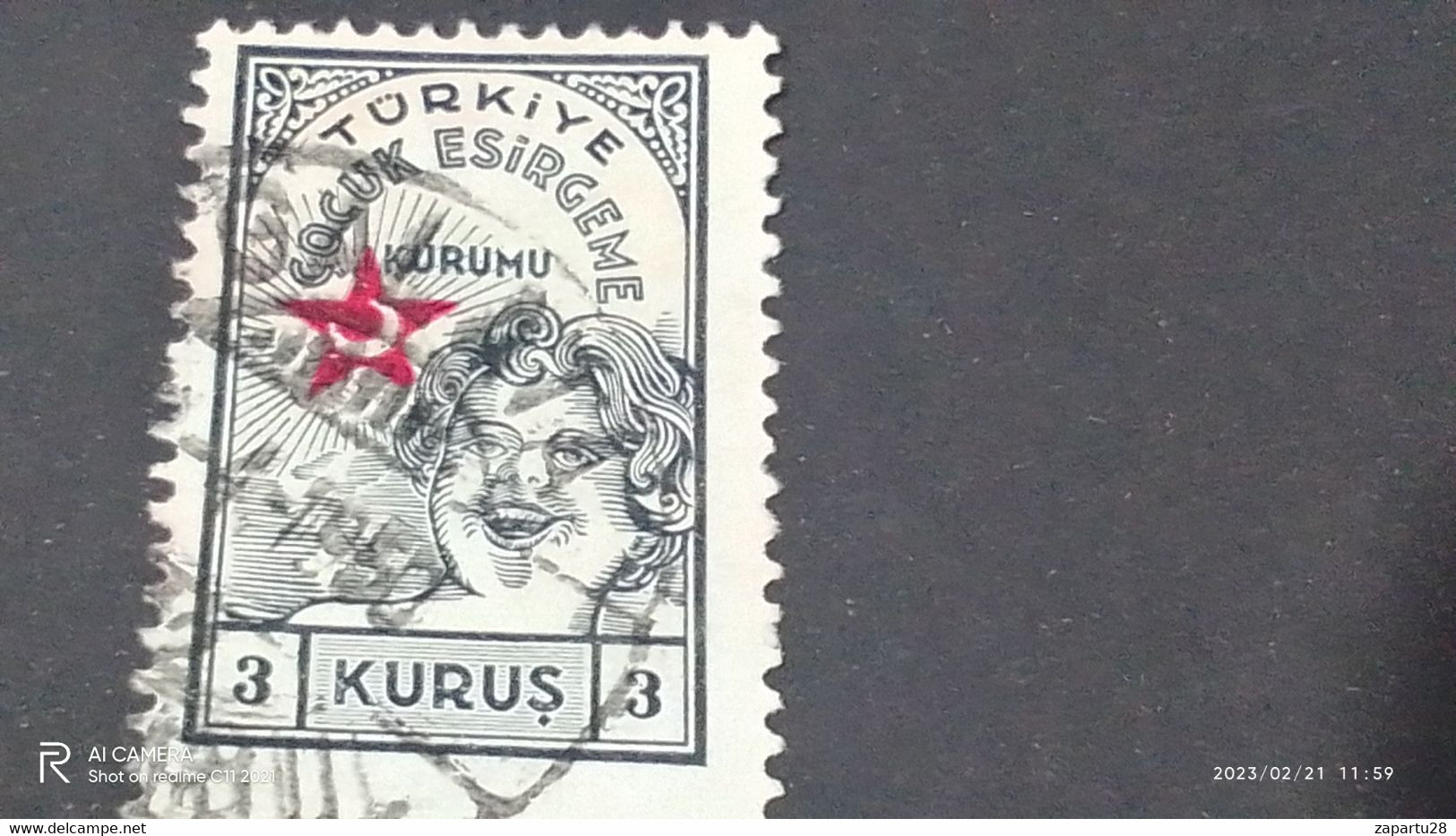 TÜRKEY--YARDIM PULLARI-1930-40  ÇOCUK ESİRGEME PULLARI  3K  DAMGALI - Charity Stamps