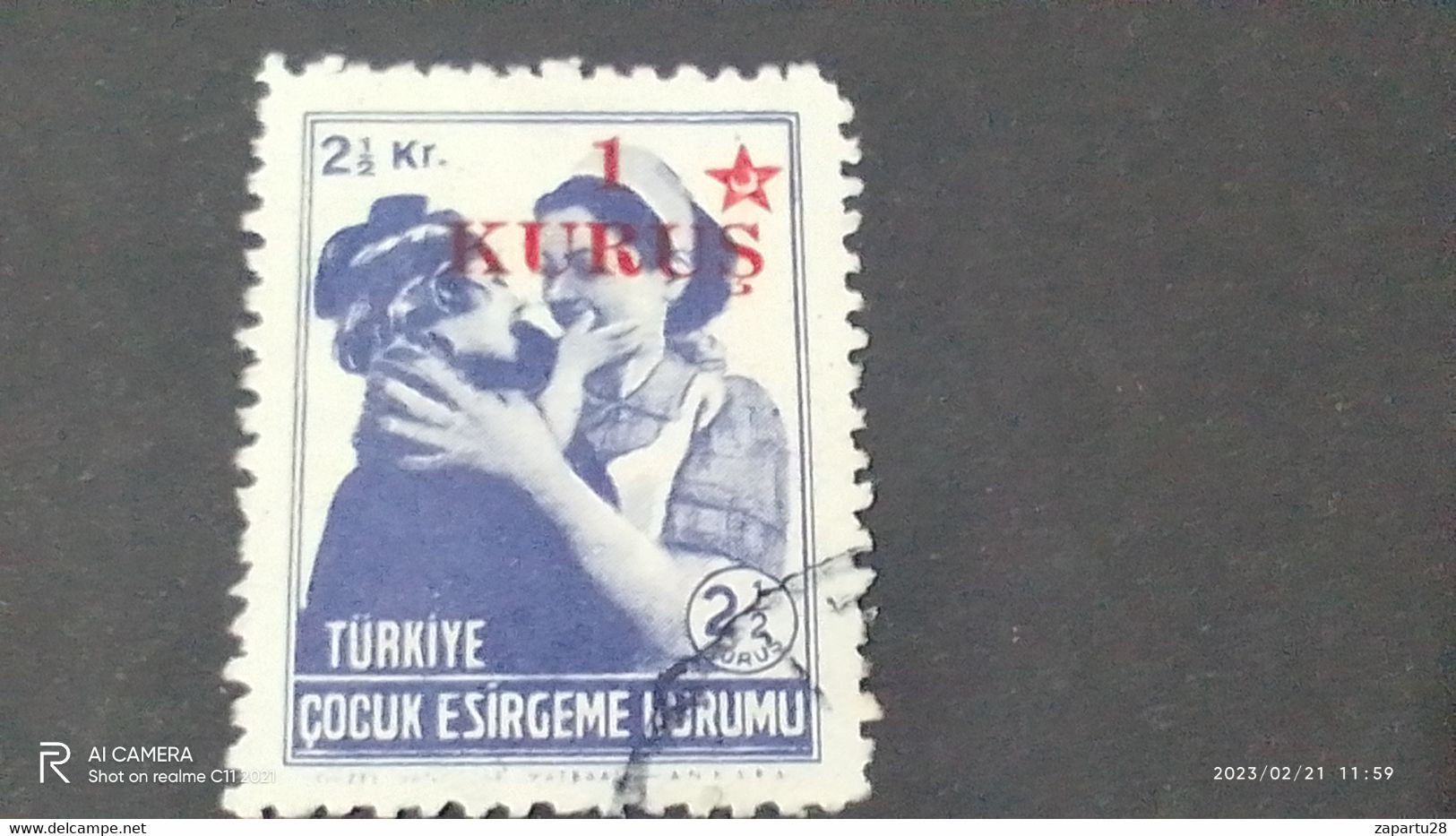 TÜRKEY--YARDIM PULLARI-1930-40  ÇOCUK ESİRGEME PULLARI  2.50K  DAMGALI - Timbres De Bienfaisance