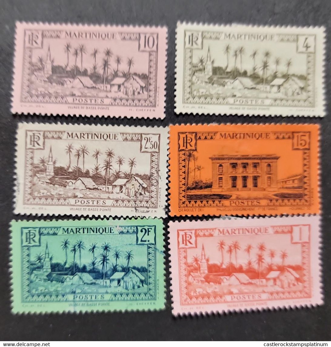 SB) 1933 MARTINIQUE, COLONIAL ISSUE, VILLAGE OF BASSE.POINTE,  WITH RF MONOGRAM,  XF - Other & Unclassified