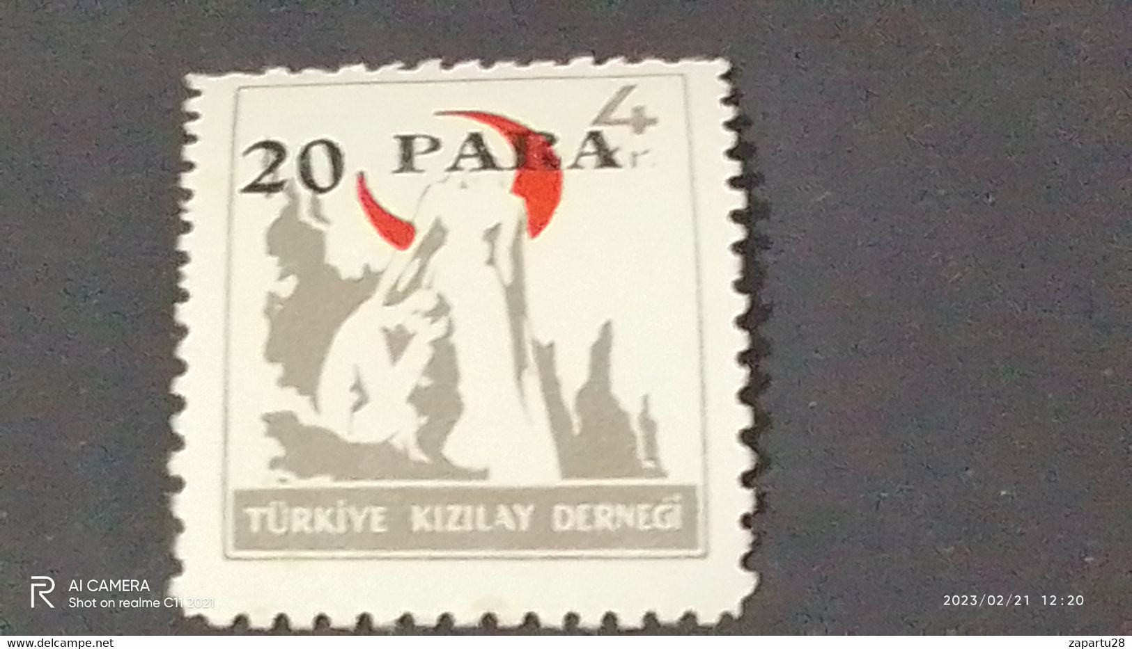 TÜRKEY--YARDIM PULLARI-1950-60  KIZILAY PULLARI  20P  DAMGASIZ - Charity Stamps