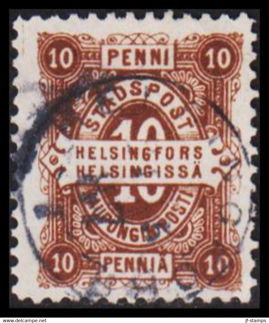 HELSINGFORS STADSPOST. 10 PENNIA. - JF529481 - Lokale Uitgaven