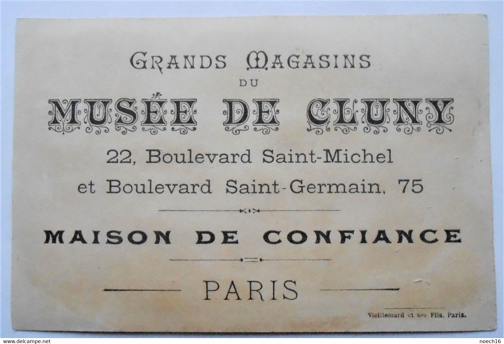 Chromo Publicité "Dispute". Grands Magasins Du Musée De Cluny, Boulevards St Michel & St Germain, Paris - Sonstige & Ohne Zuordnung