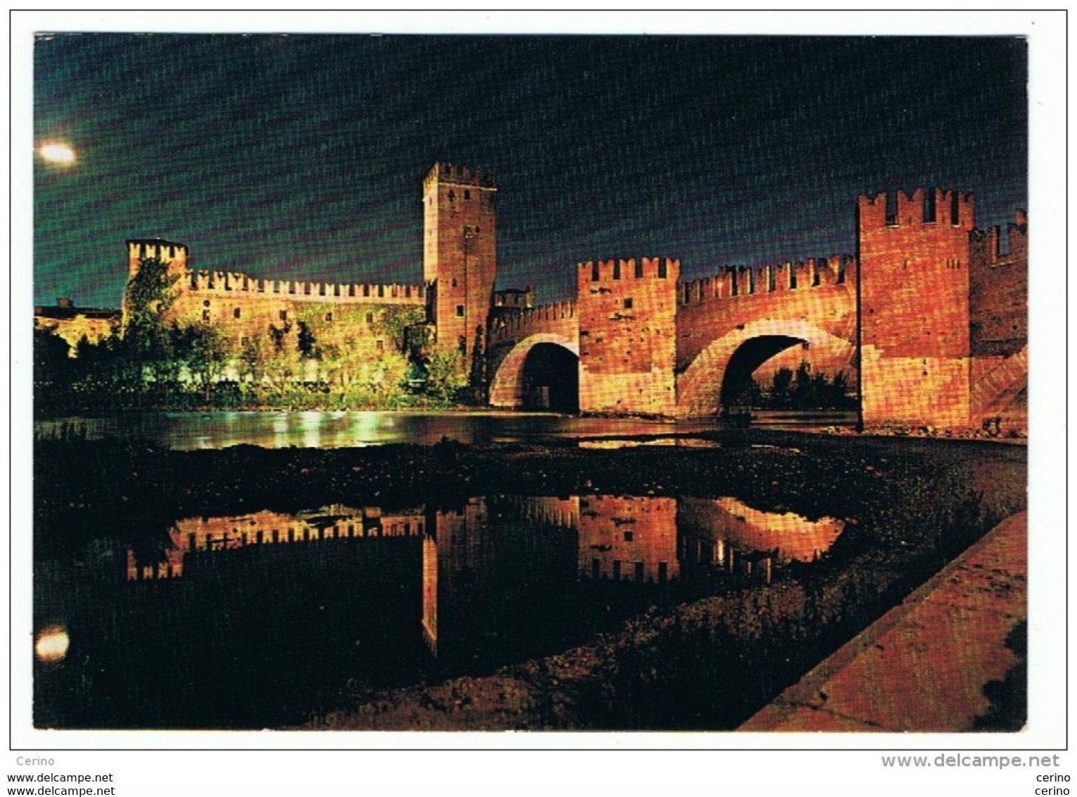 VERONA:  CASTEL  VECCHIO  -  NOTTURNO  -  PER  LA  SVIZZERA  -  FG - Châteaux