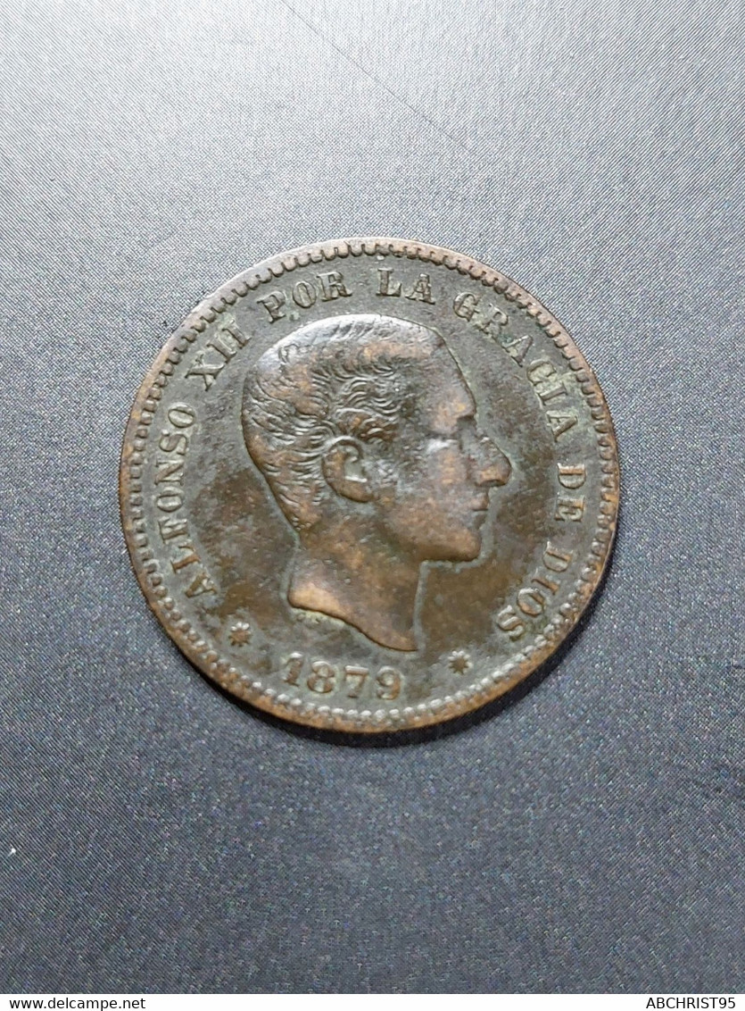 CINCO CENTIMOS 1879 OM - Monedas Provinciales