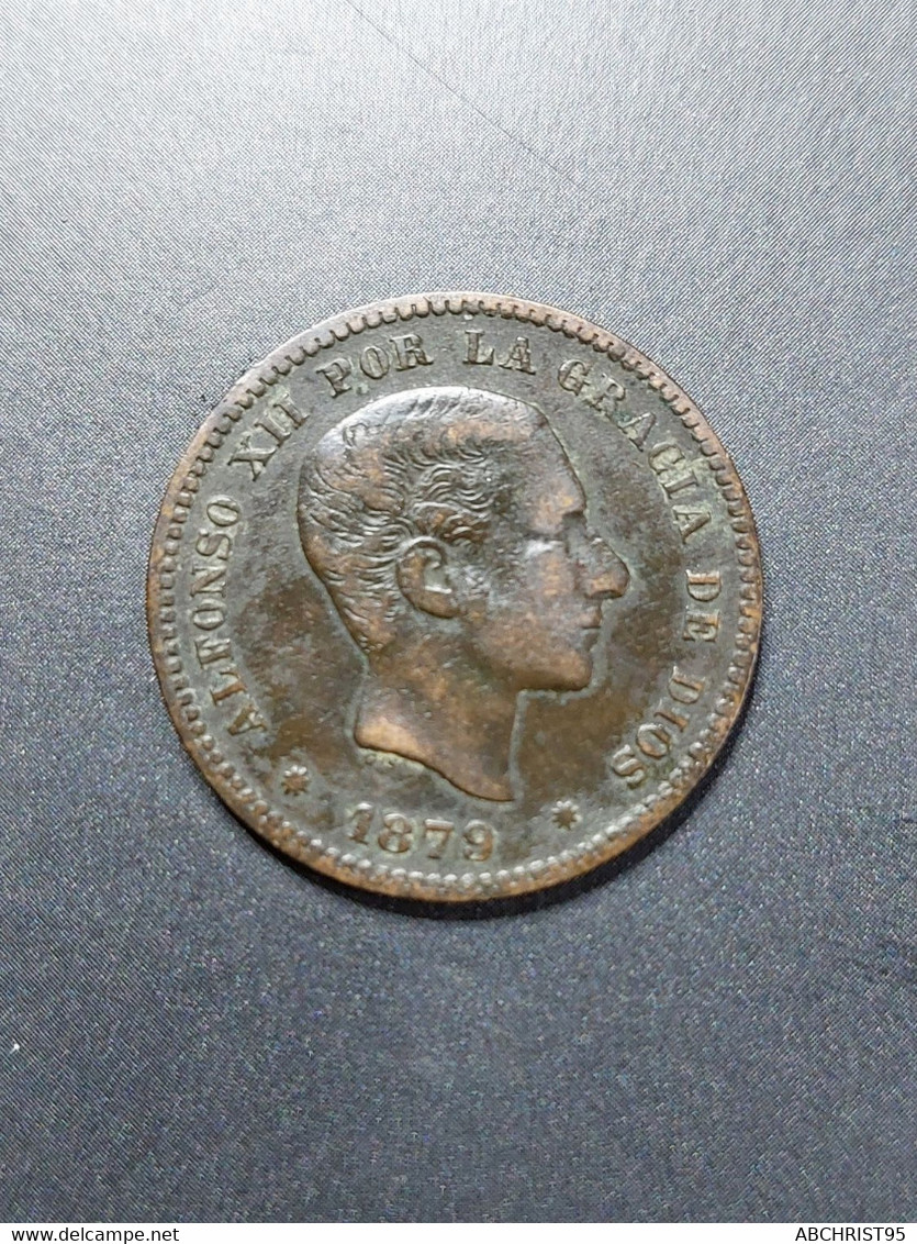 CINCO CENTIMOS 1879 OM - Provincial Currencies