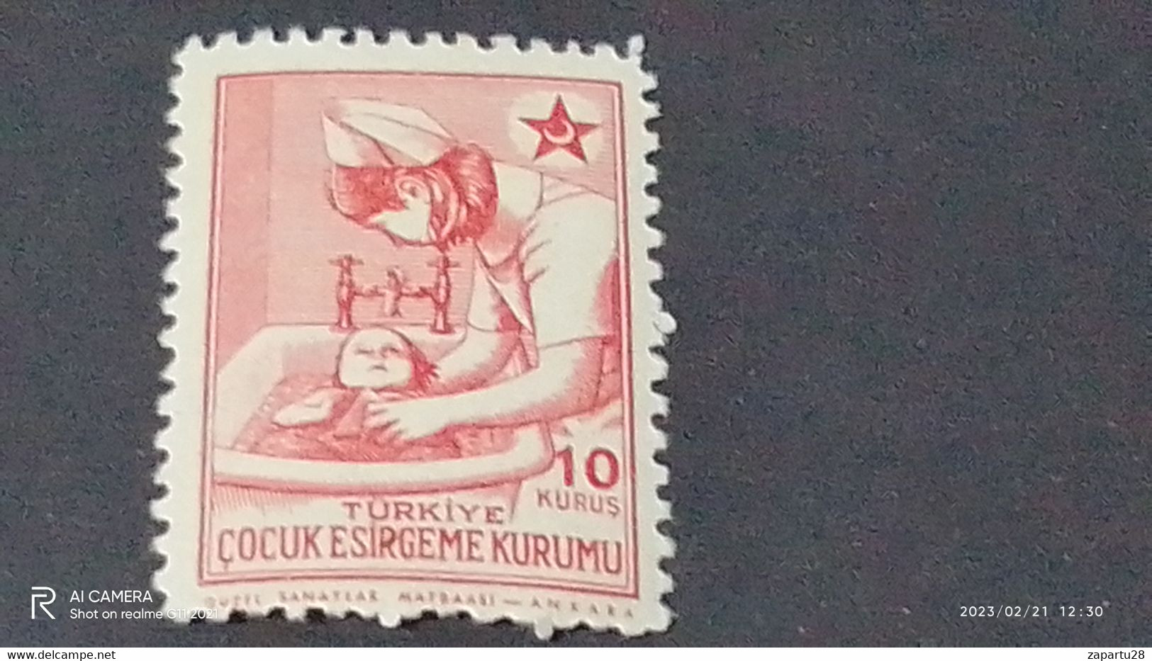 TÜRKEY--YARDIM PULLARI-1940-50  ÇOCUK ESİRGEME KURUMU 10K  DAMGASIZ - Wohlfahrtsmarken