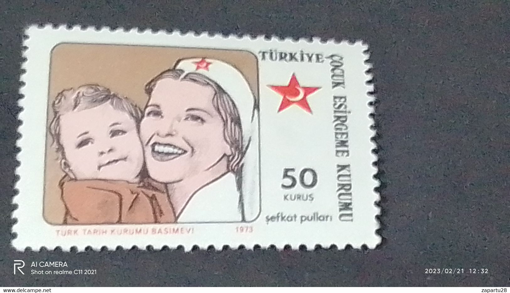 TÜRKEY--YARDIM PULLARI- ÇOCUK ESİRGEME 50K  DAMGASIZ - Charity Stamps