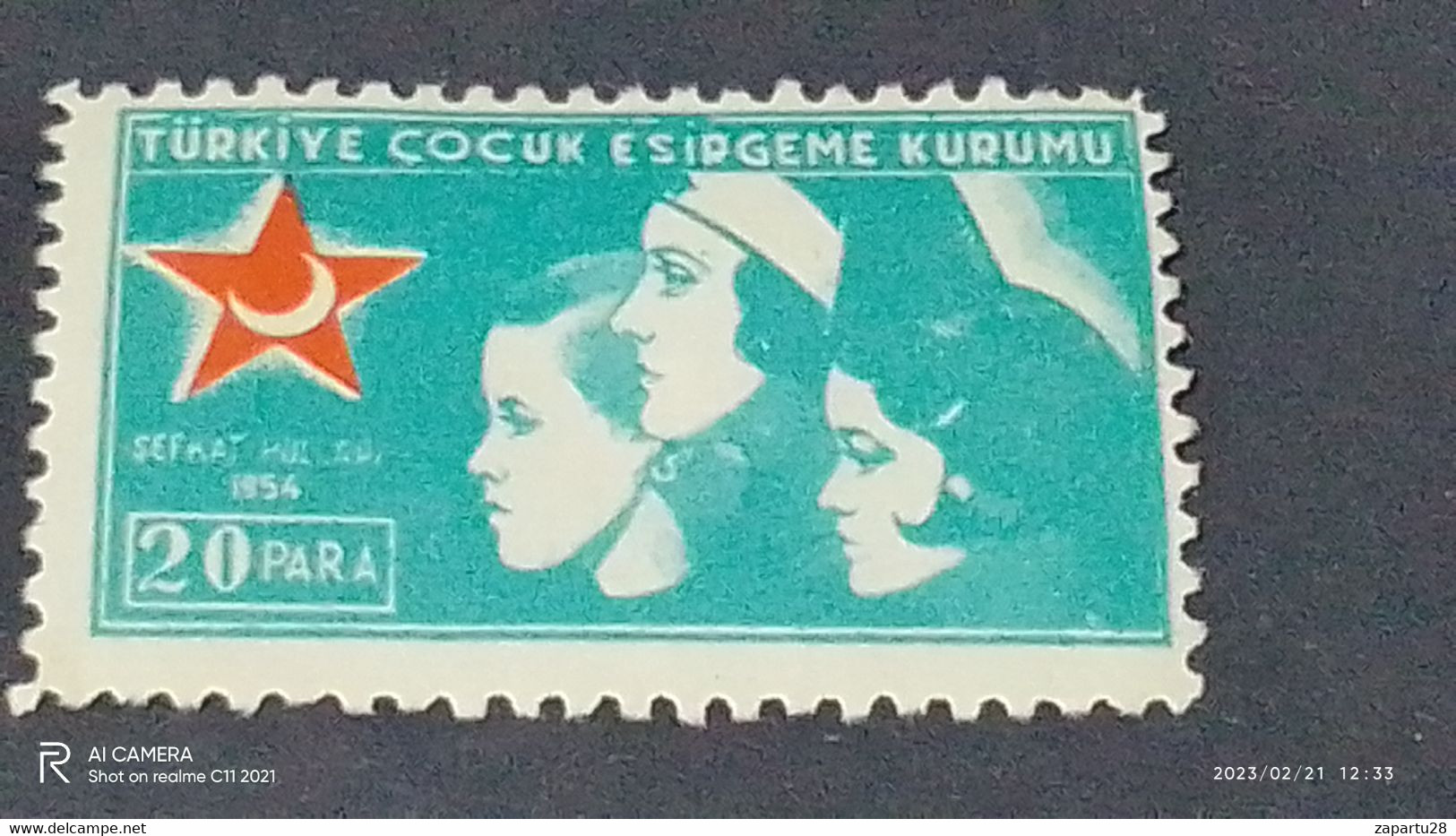 TÜRKEY--YARDIM PULLARI- ÇOCUK ESİRGEME 20P  DAMGASIZ - Timbres De Bienfaisance