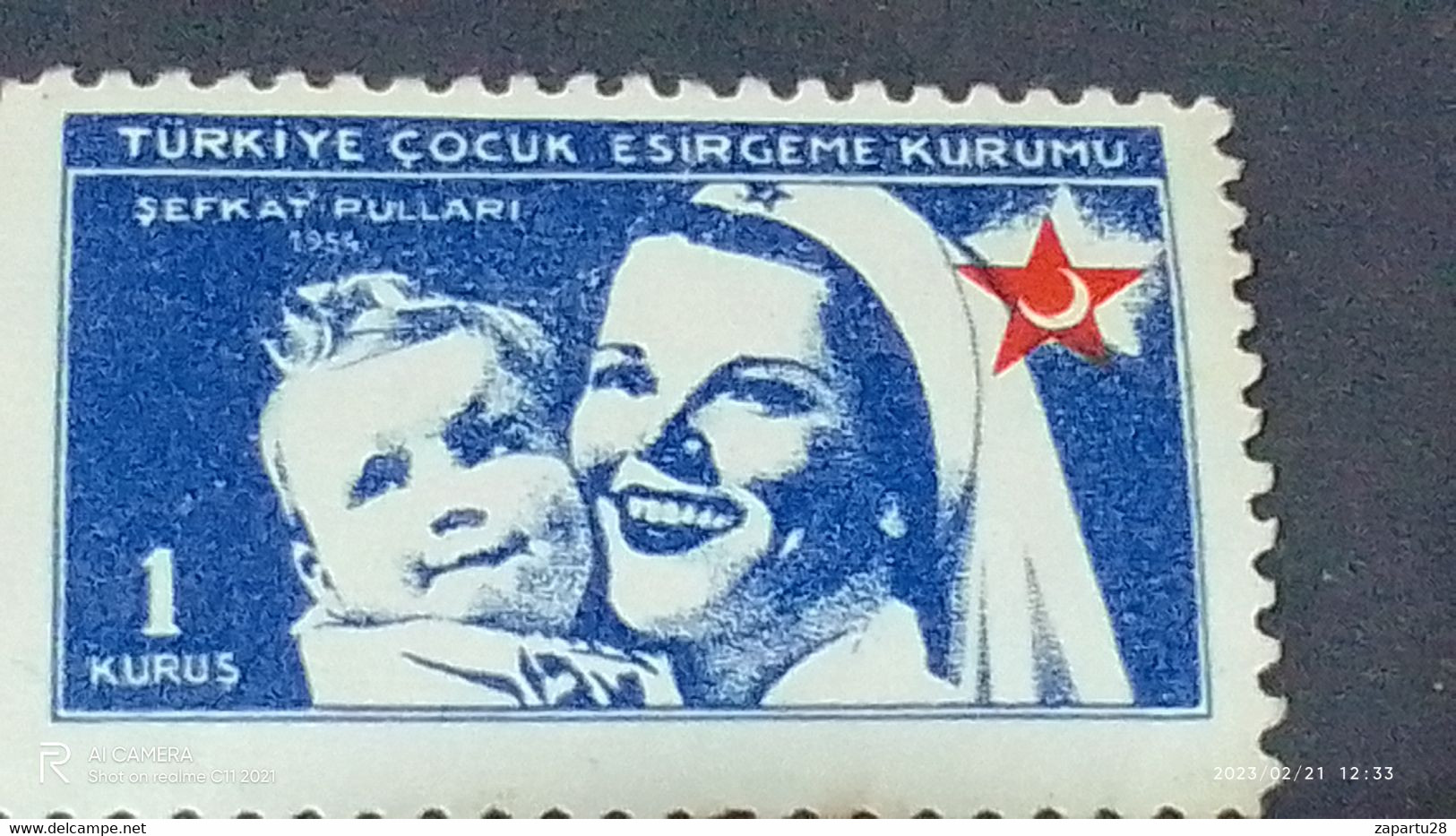 TÜRKEY--YARDIM PULLARI- ÇOCUK ESİRGEME 1K  DAMGASIZ - Charity Stamps