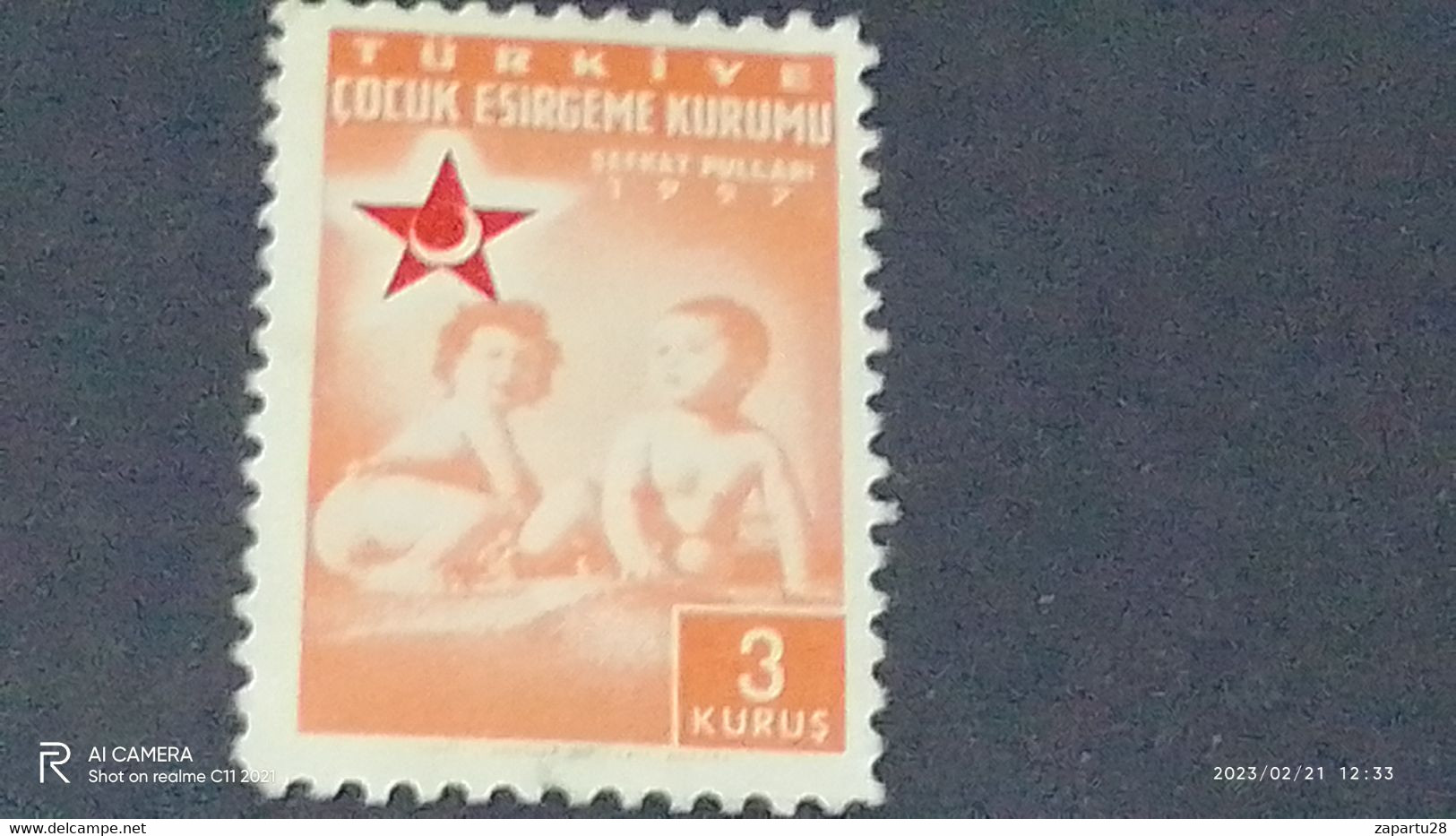 TÜRKEY--YARDIM PULLARI- 1950-60   ÇOCUK ESİRGEME 3K  DAMGASIZ - Timbres De Bienfaisance