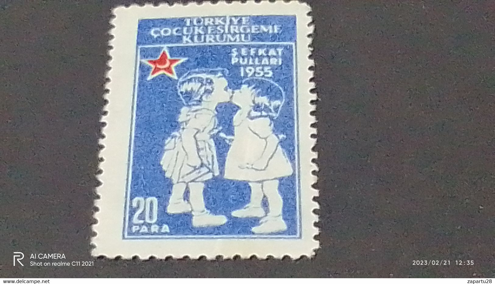 TÜRKEY--YARDIM PULLARI- 1950-60   ÇOCUK ESİRGEME 20P  DAMGASIZ - Charity Stamps