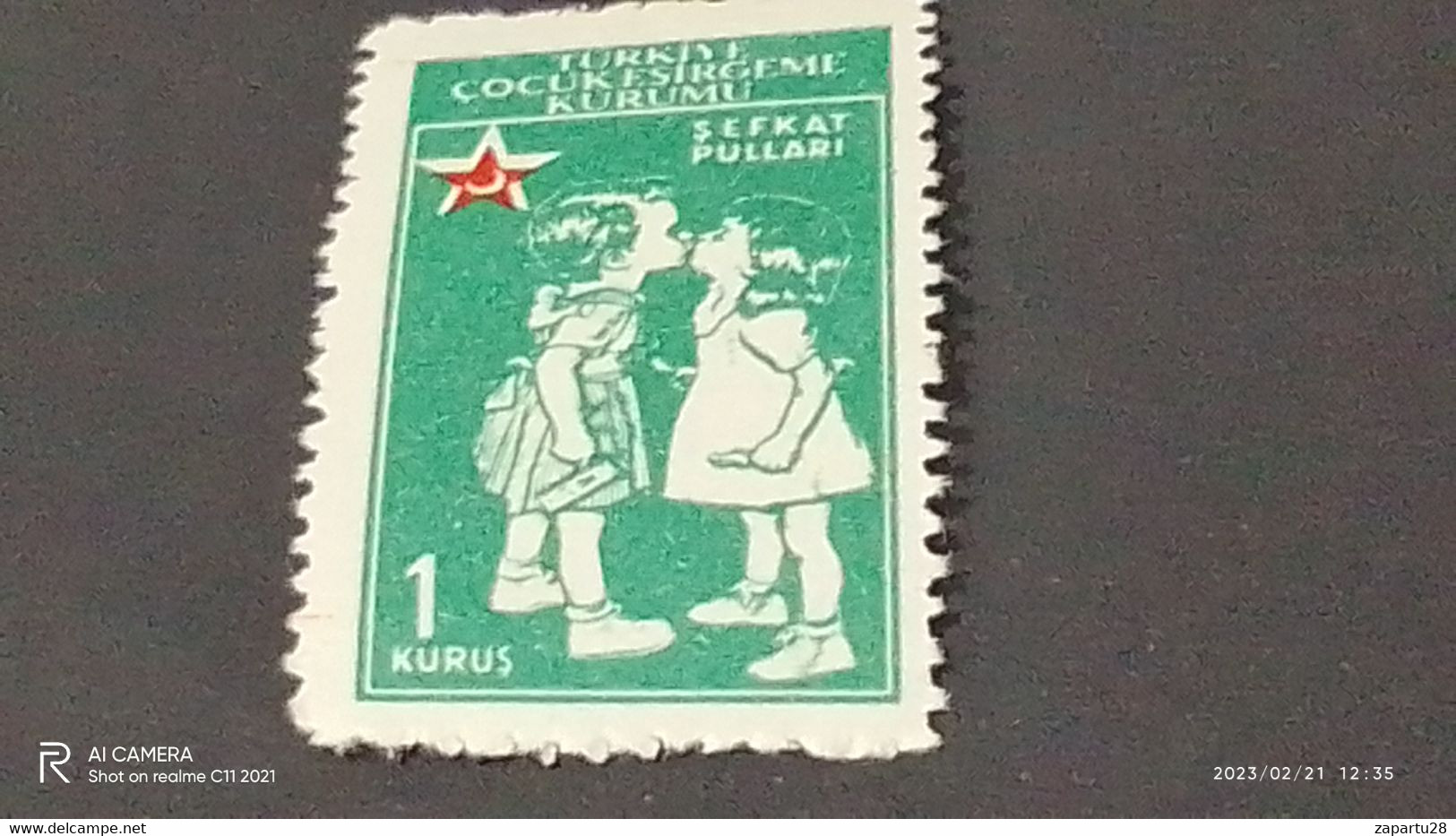 TÜRKEY--YARDIM PULLARI- 1950-60   ÇOCUK ESİRGEME 1K  DAMGASIZ - Wohlfahrtsmarken