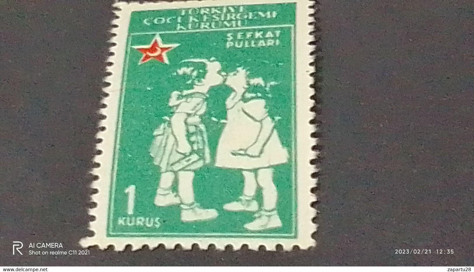 TÜRKEY--YARDIM PULLARI- 1950-60   ÇOCUK ESİRGEME 1K  DAMGASIZ - Liefdadigheid Zegels