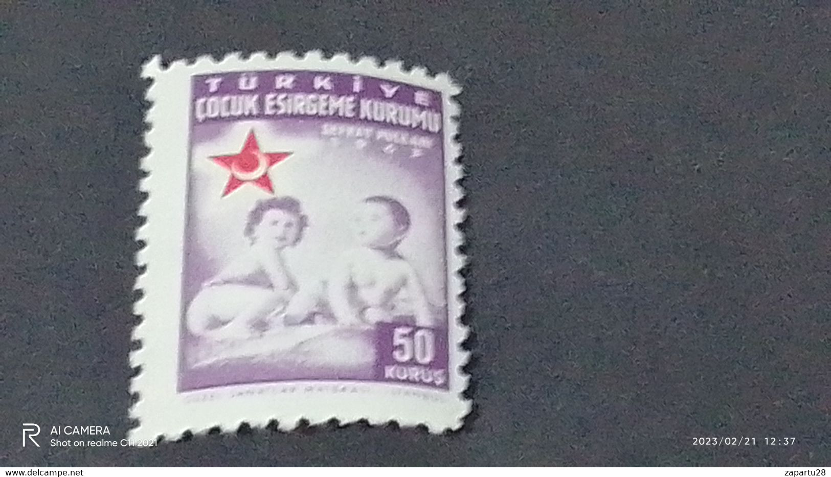 TÜRKEY--YARDIM PULLARI- 1950-60   ÇOCUK ESİRGEME 10K  DAMGASIZ - Charity Stamps