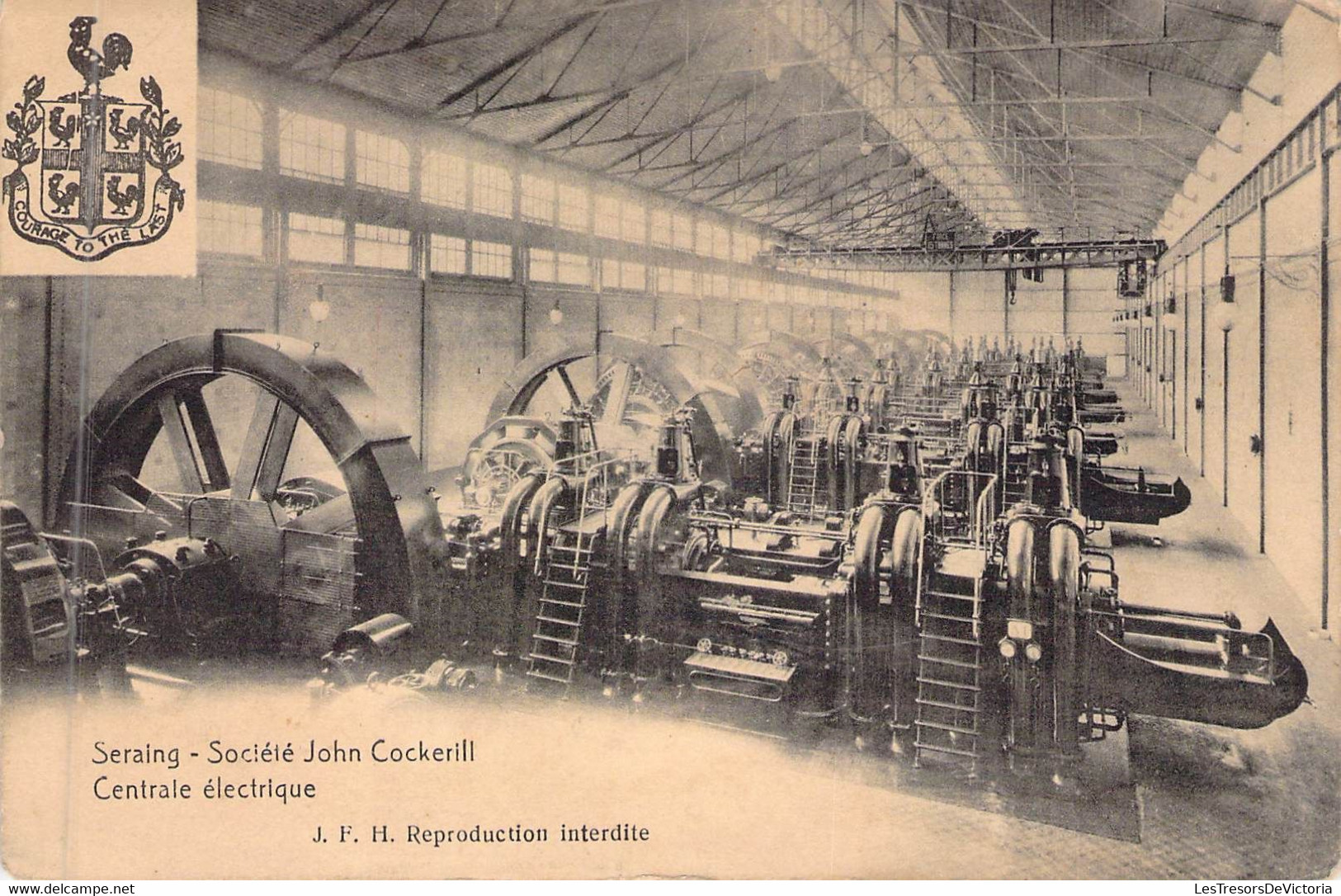 BELGIQUE - SERAING - SOCIETE JOHN COCKRILL - CENTRALE ELECTRIQUE - JFH - Carte Postale Ancienne - Seraing