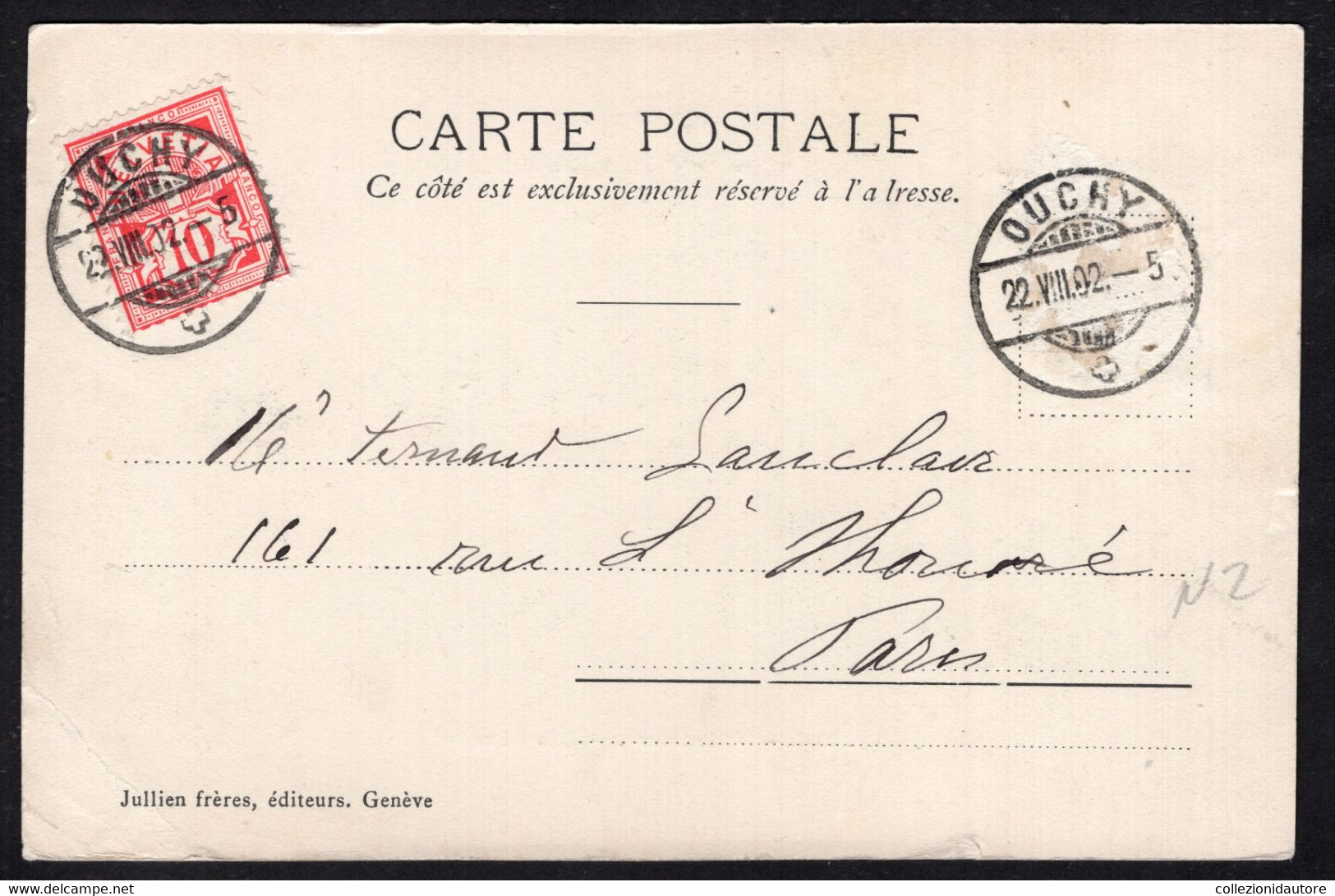 VILLENEUVE - LAC LÉMAN - CARTOLINA FP SPEDITA NEL 1902 - Villeneuve