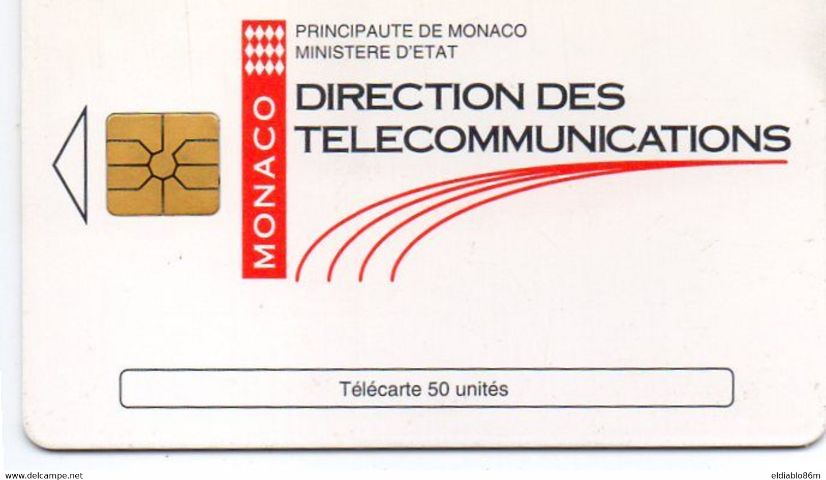 MONACO - CHIP CARD - MF31 - DIRECTION DES TELECOMMUNICATION - B41105004 - Monaco