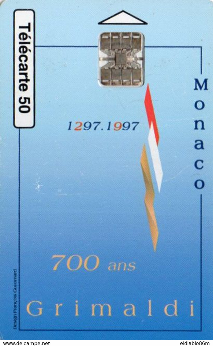 MONACO - CHIP CARD - MF43 - 700 ANS DES GRIMALDI - C6A167729 - Monace