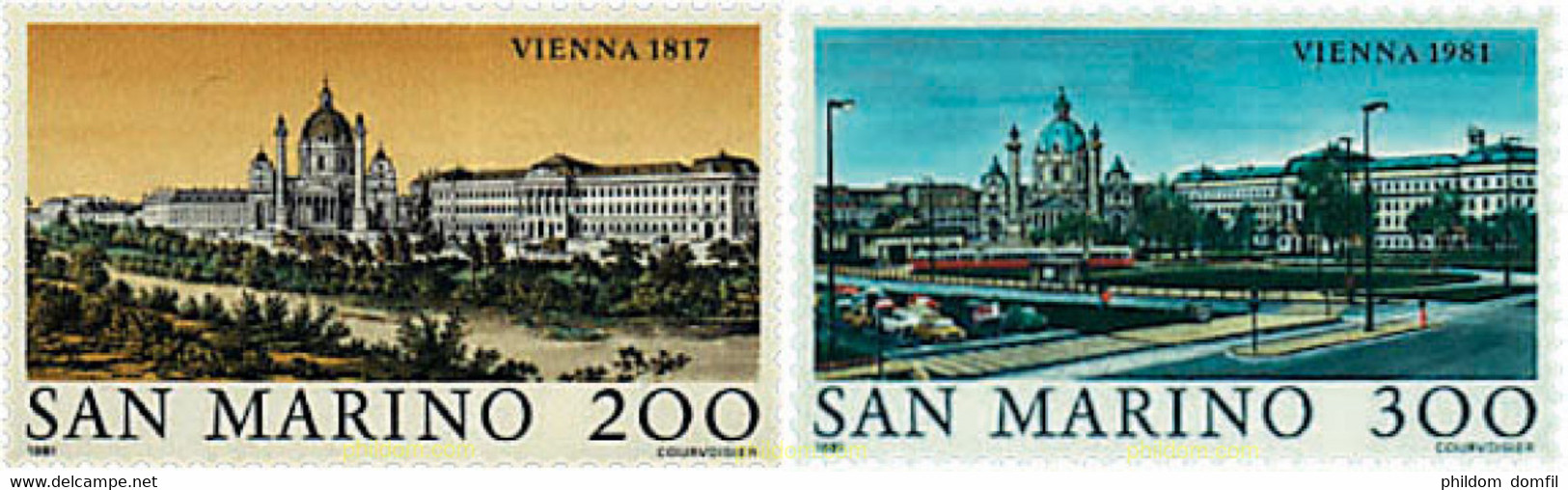 57857 MNH SAN MARINO 1981 LAS GRANDES CIUDADES DEL MUNDO. VIENA - Used Stamps