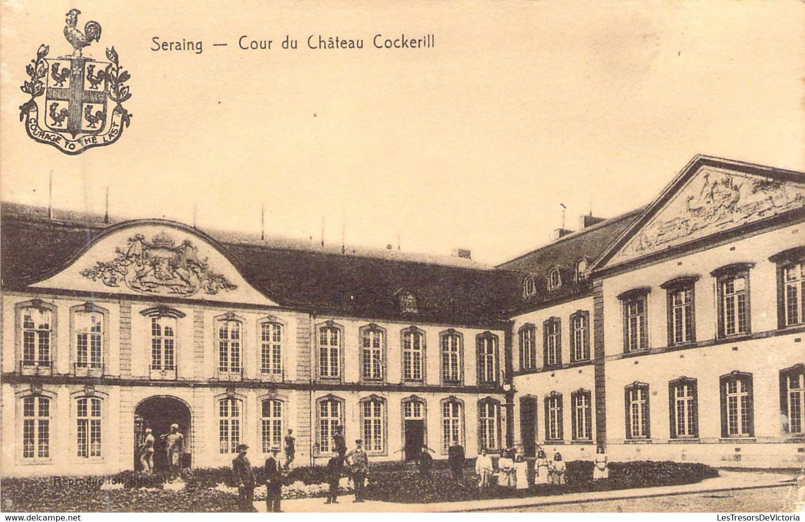 BELGIQUE - SERAING - COUR DU CHATEAU DE COCKRILL - JFH - Carte Postale Ancienne - Seraing