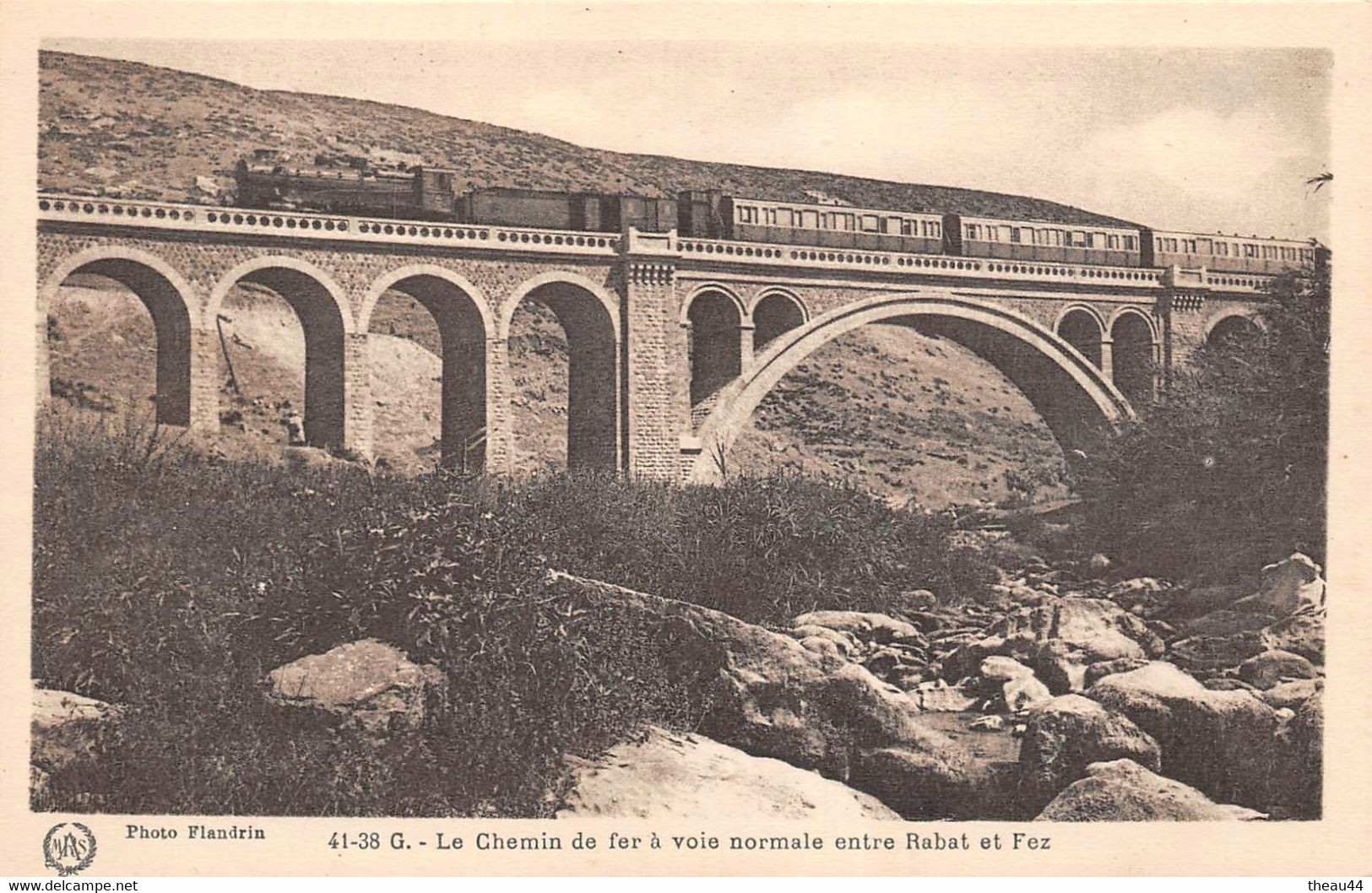 ¤¤  -  MAROC  -  Le Chemin De Fer à Voie Normale Entre Rabat Et Fez  -  Train   -   ¤¤ - Autres & Non Classés