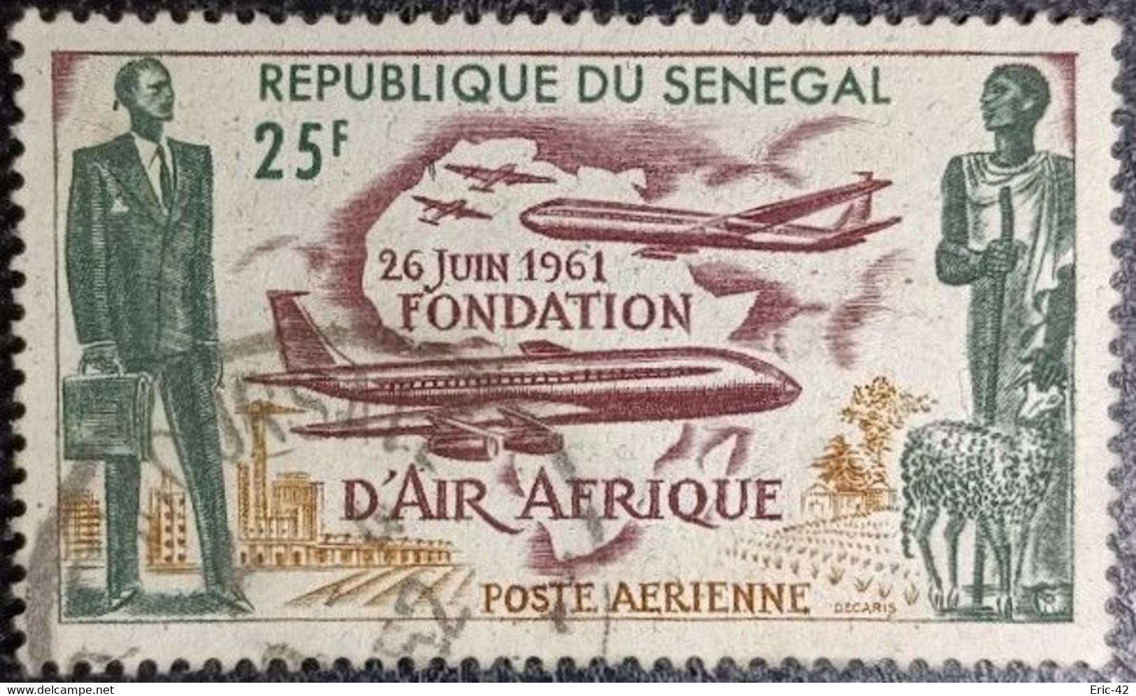 Sénégal. Poste Aérienne Y&T N°36 Oblitérés. TB. Voir Scans..... - Luchtpost