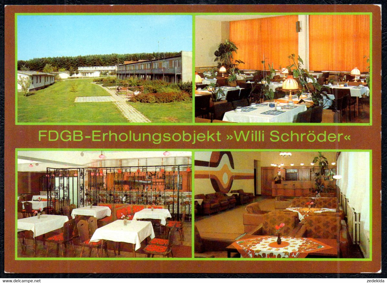 G1720 - Groß Labenz OT Klein Labez FDGB Heim Willi Schröder Innenansicht - Bild Und Heimat Reichenbach - Sternberg