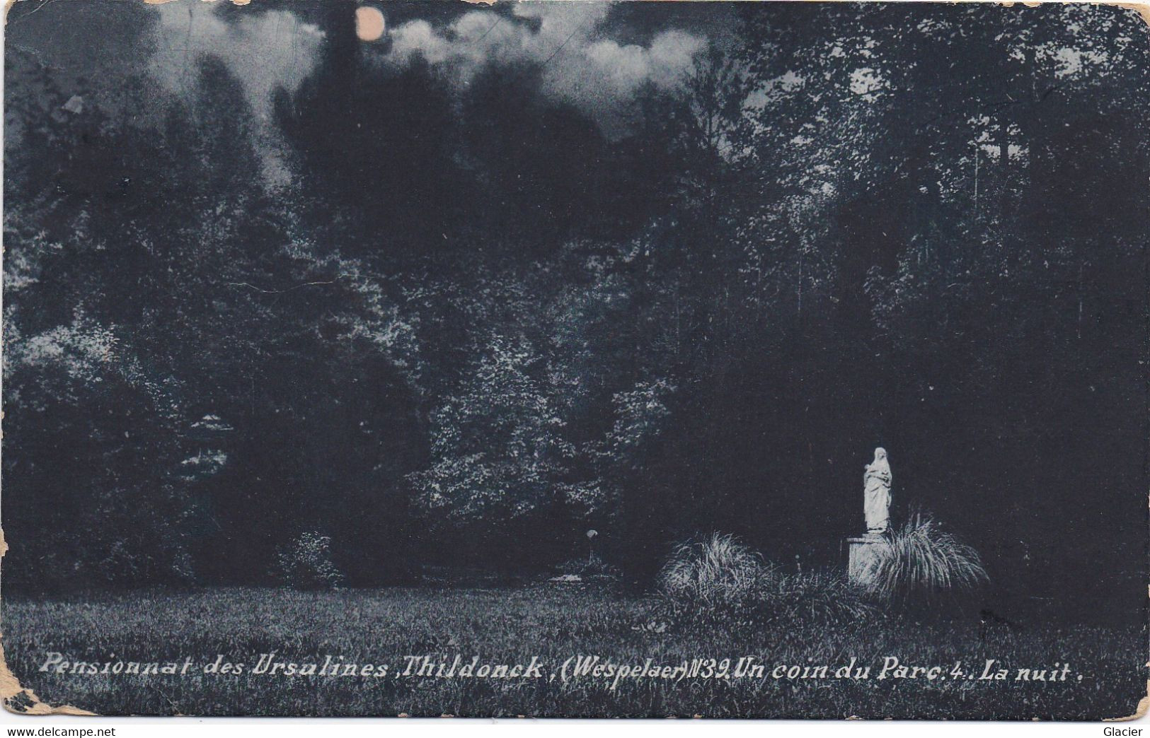 Pensionnat Des Ursulines - Thildonck - Wespelaar - N° 39 - Un Coin Du Parc 4 - La Nuit - Haacht