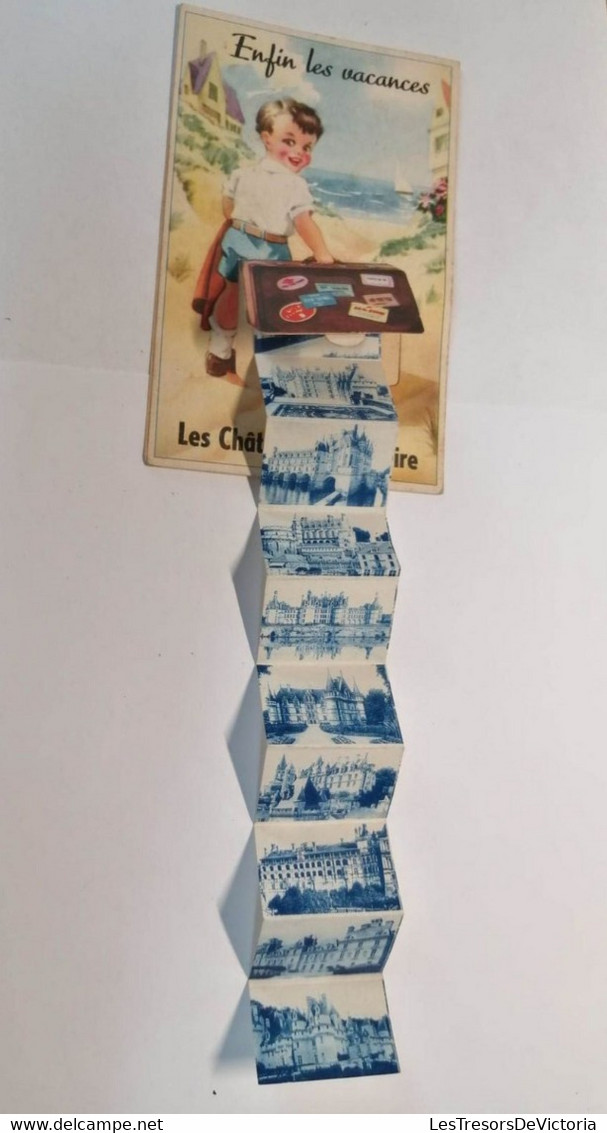 Carte à Système - Enfin Les Vacances Les Chateaux De La Loire - Edit. Des Arts Photomécaniques - Carte Postale Ancienne - Cartoline Con Meccanismi