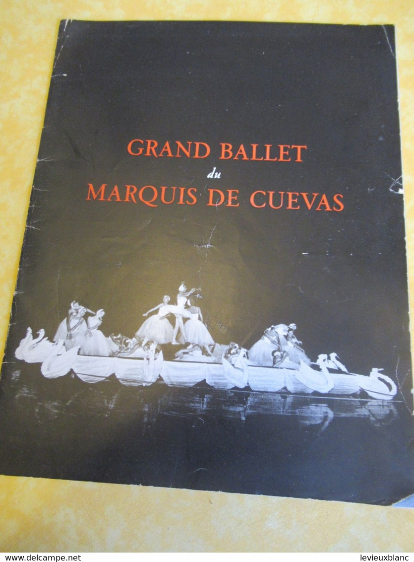 Programme Ancien / Théâtre De L' EMPIRE/ Grand Ballet Du Marquis De Cuevas / Bronislava Nijinska/ 1954          PROG340 - Programs