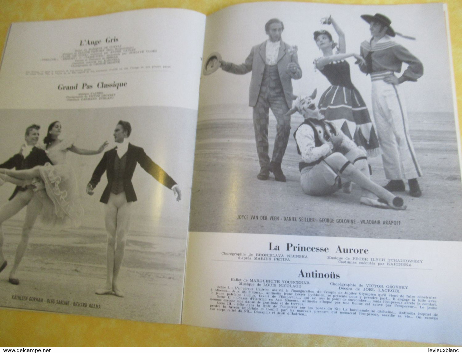 Programme ancien / Théâtre de L' EMPIRE/ Grand Ballet du Marquis de Cuevas / Bronislava Nijinska/ 1954          PROG340