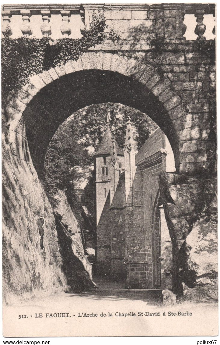 CPA DE LE FAOUËT (MORBIHAN)  L'ARCHE DE LA CHAPELLE SAINT-DAVID À SAINTE-BARBE - Faouët