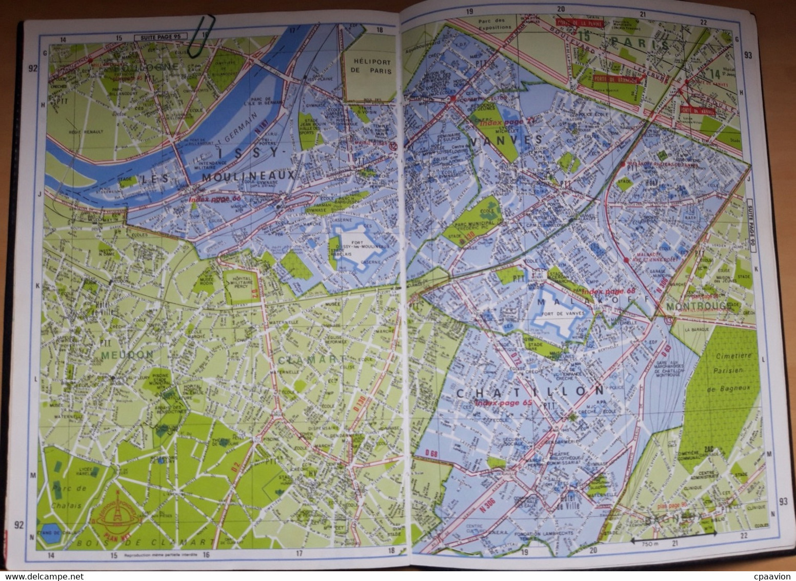 PLANS DE PARIS ET DE SA BANLIEUE , 50 PLANS - Kaarten & Atlas