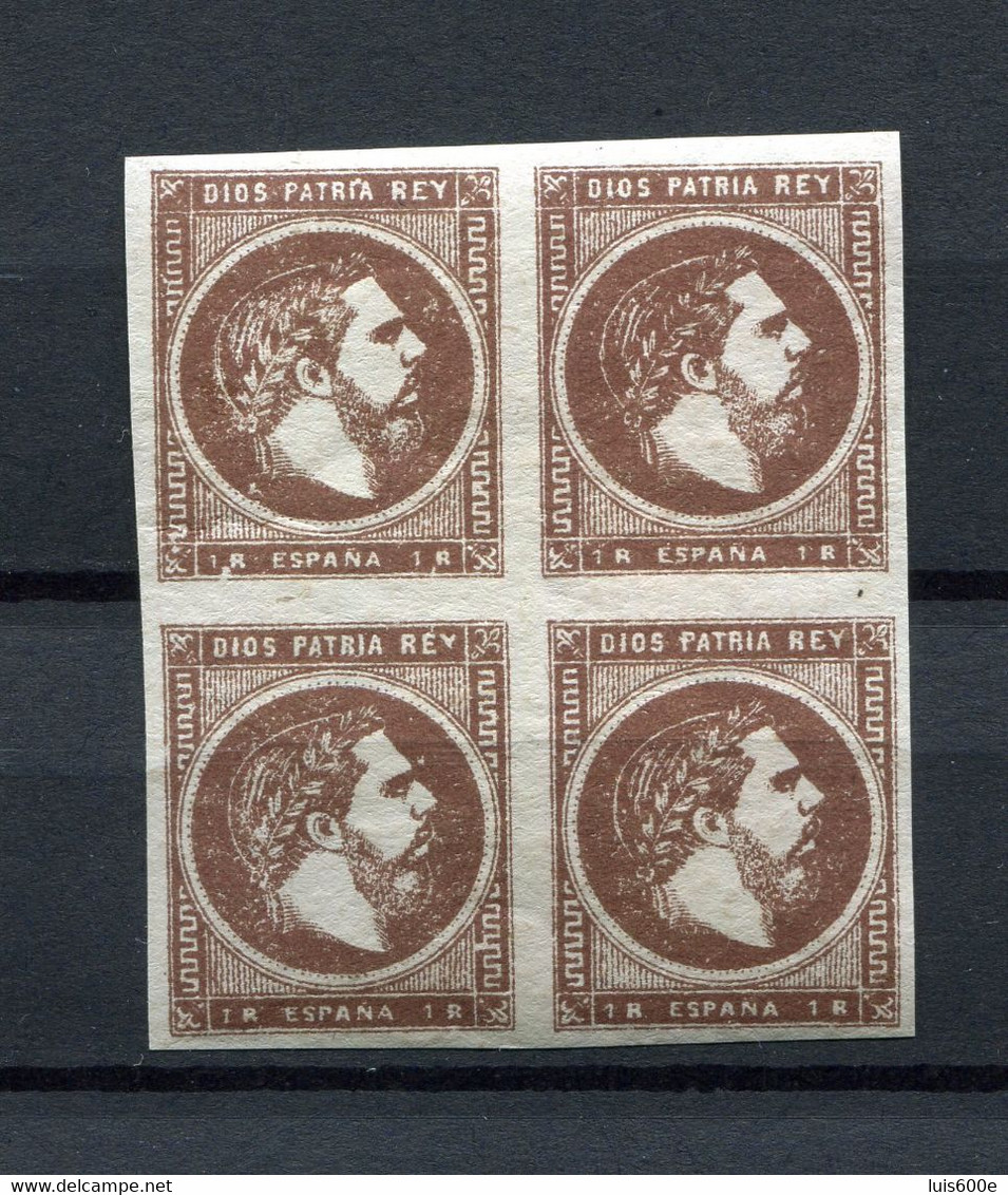 1875.ESPAÑA.EDIFIL 161**.BLOQUE DE 4.NUEVO SIN FIJASELLOS(MNH).CATALOGO 68€ - Nuevos