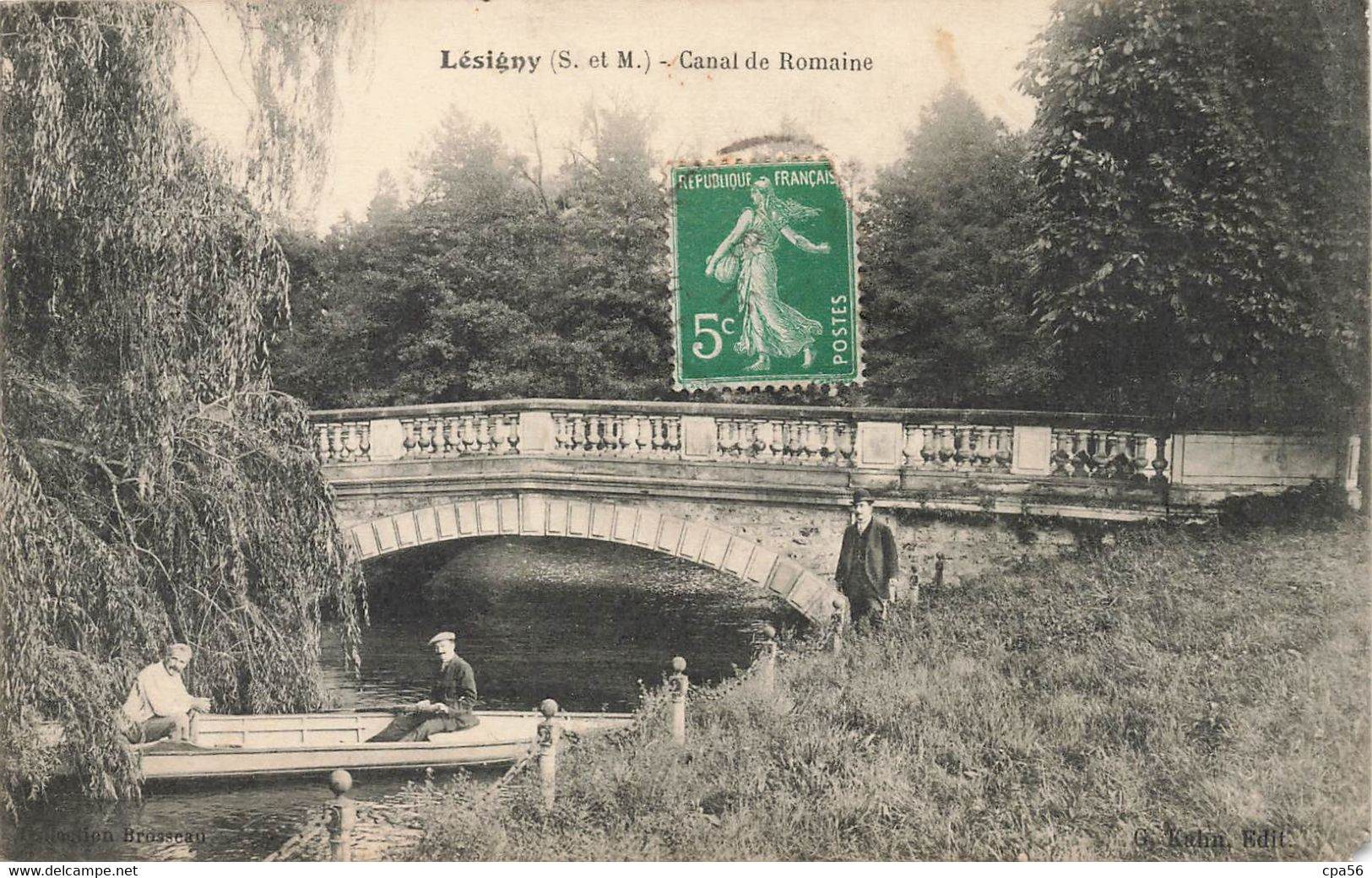 LESIGNY - Canal De Romaine - Un Pont - VENTE DIRECTE X - Lesigny