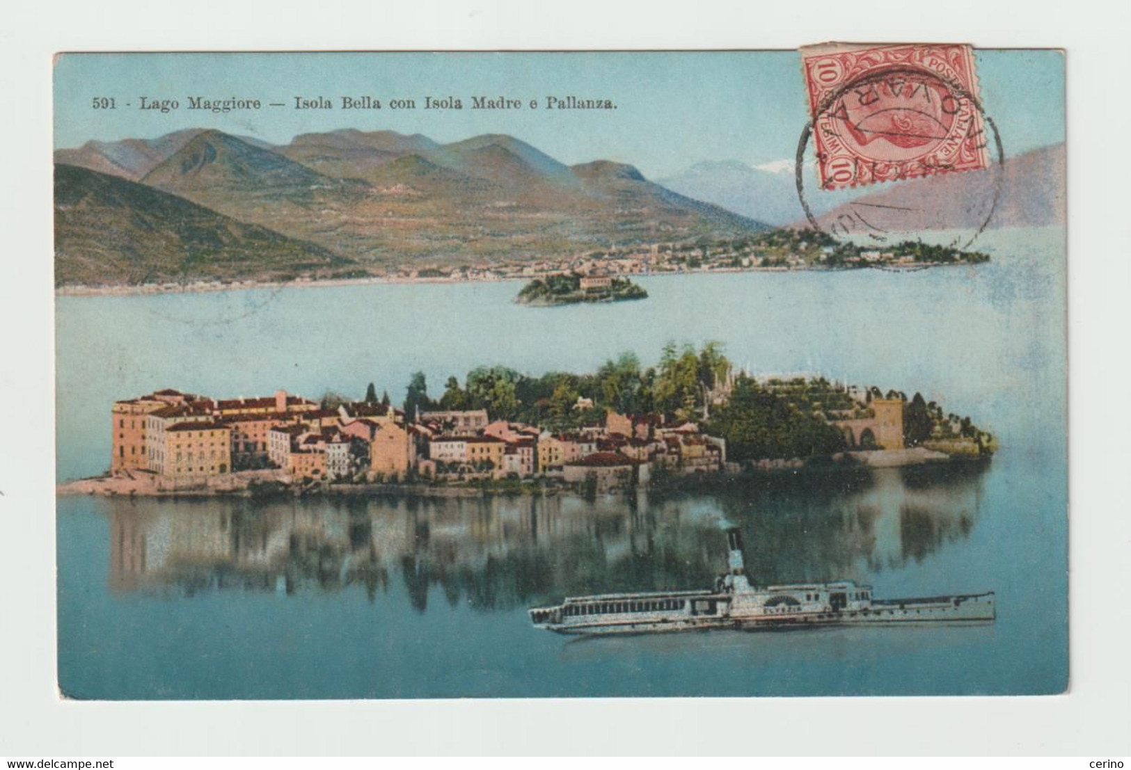 LAGO  MAGGIORE (NO):  ISOLA  BELLA1 CON  ISOLA  MADRE  E  PALLANZA  -  PER  LA  FRANCIA  -  FP - Châteaux D'eau & éoliennes