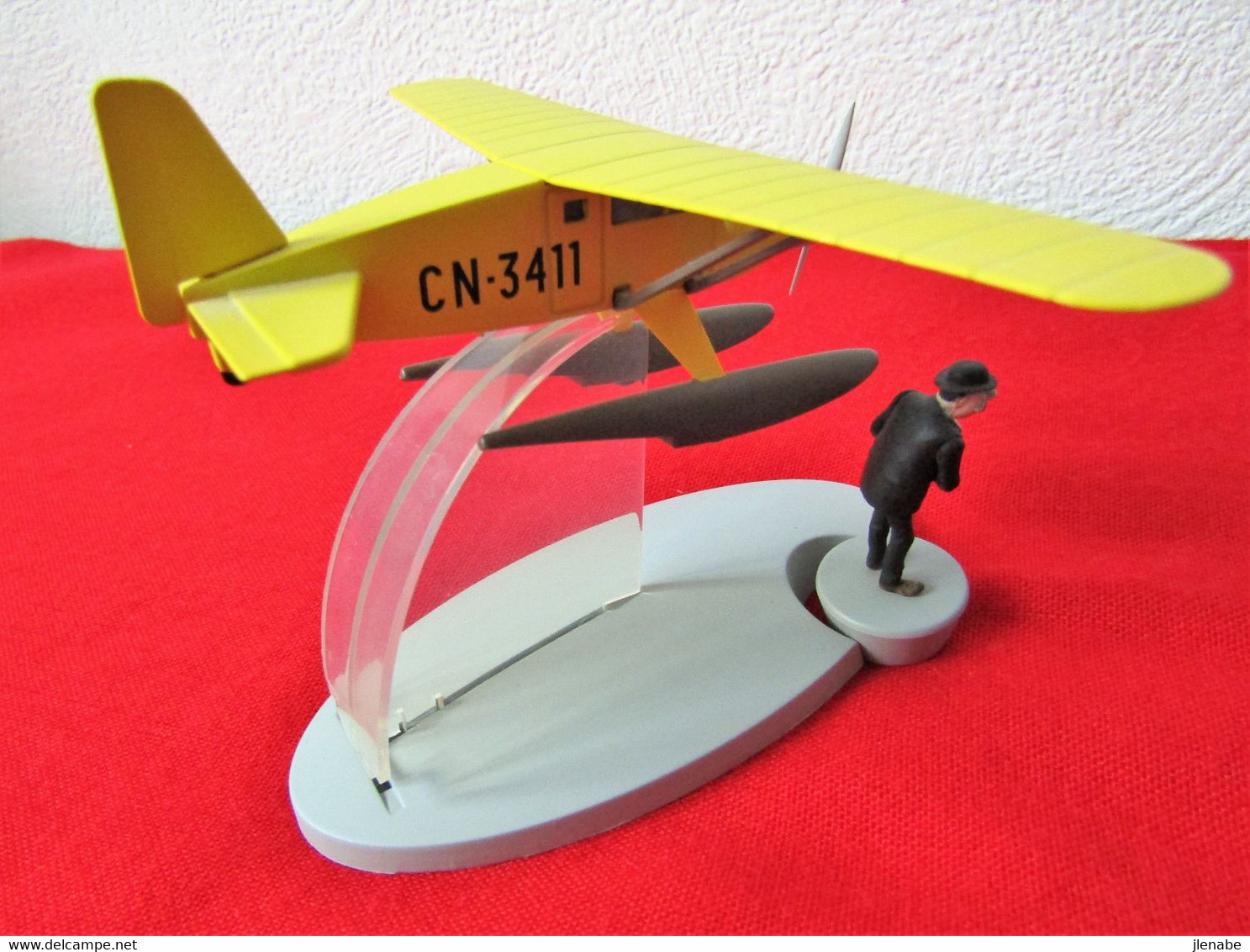 Tintin Avion N°1 Le Crabe Aux Pinces D'or + Carnet + Autres Pub - Little Figures - Plastic