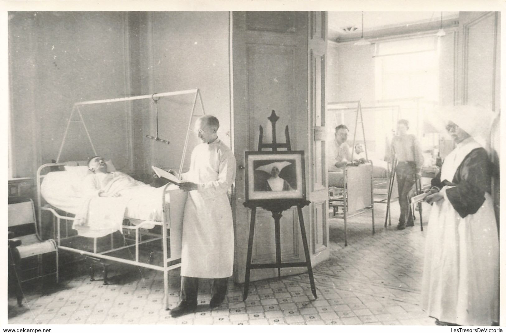 Photographie - Lot De 3 Photos - Hospice - Hôpital - Infirmière - Carte Postale Ancienne - Zonder Classificatie