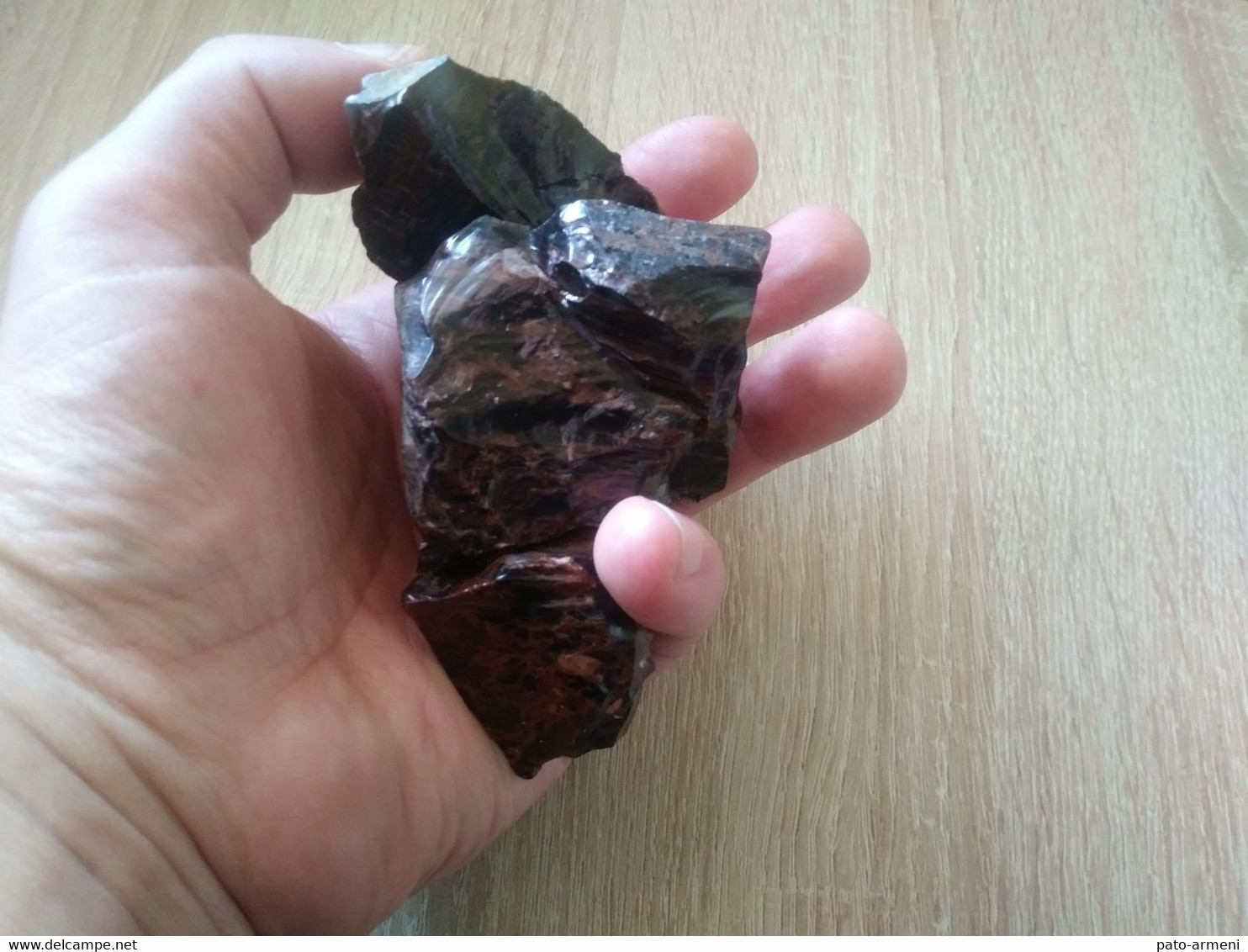 Obsidienne Acajou Brute, Pierres Naturelles, Pierres Précieuses, Pierres De Guérison, Chakra 222gr - Minéraux