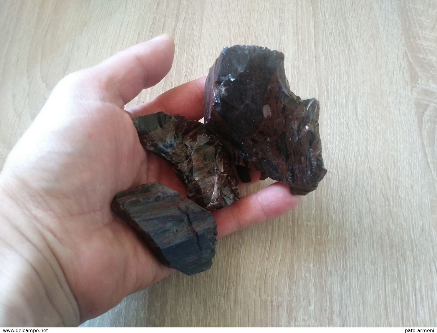 Obsidienne Acajou Brute, Pierres Naturelles, Pierres Précieuses, Pierres De Guérison, Chakra 230gr - Minéraux