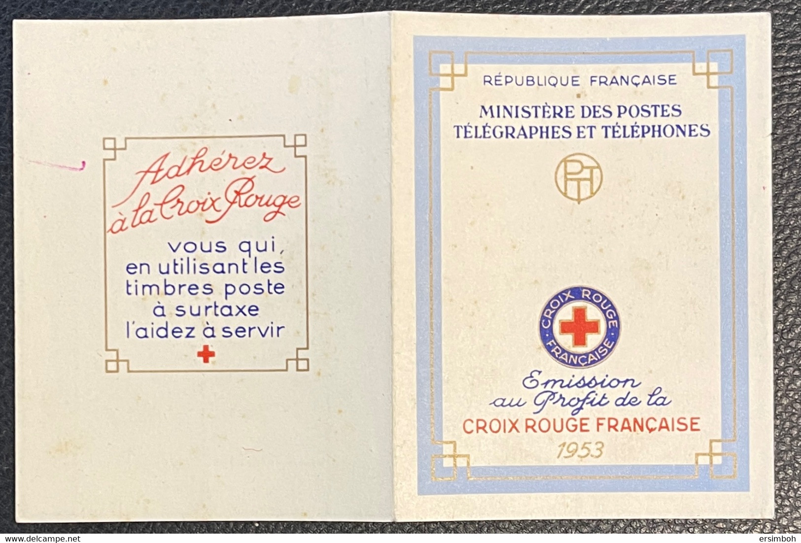 TTB. Carnet Croix Rouge 1953. Côte 160€ - Croix Rouge