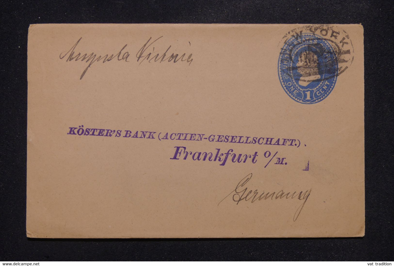 ETATS UNIS - Entier Postal Commercial  De New York Pour L'Allemagne  - L 140579 - 1901-20