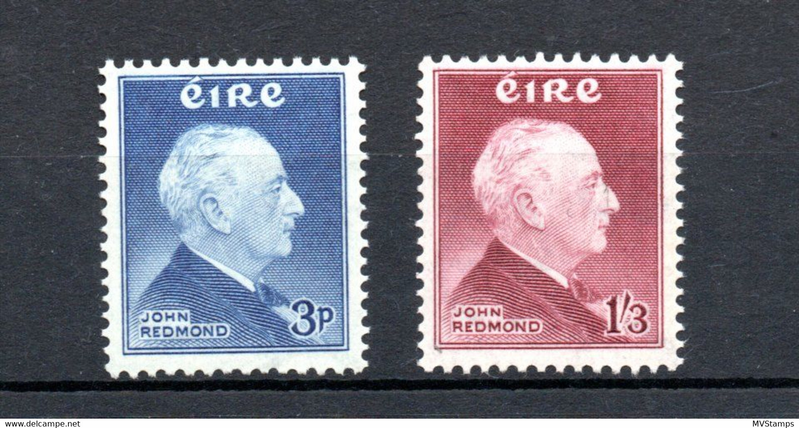 Ireland 1957 Set J. Edward Redmond Stamps (Michel 128/29) Nice MNH - Neufs